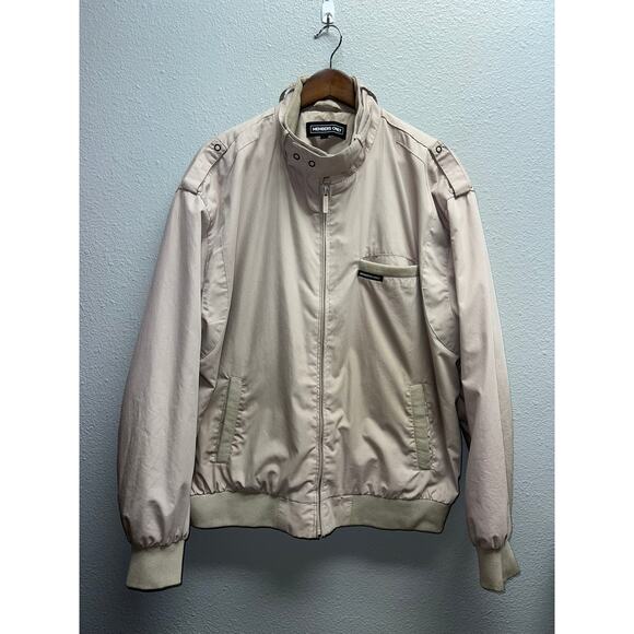 Members Only Racing Jacket Iconic Racer Brown Full Zip Outerwear X-Large XL - Picture 1 of 13